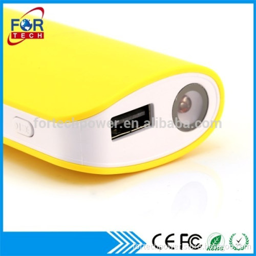 Day After Thanksgiving Gift Fruit Color Portable 18650 Battery Flashlight Power Bank 4000mah with Package